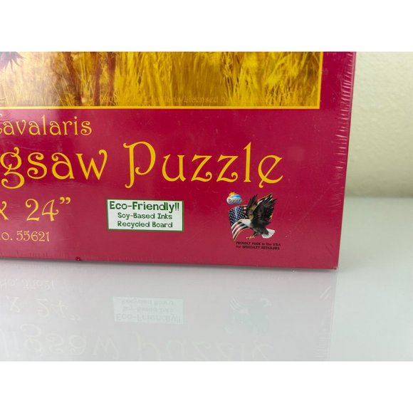SunsOut 500 piece Jigsaw Puzzle, African Innocence NEW SEALED Gift 18x24 Lions - Picture 4 of 14